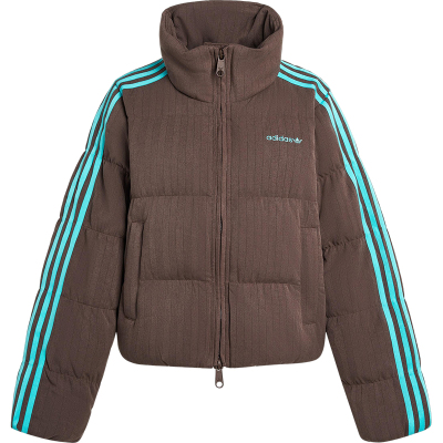 Adidas/阿迪达斯正品三叶草女士复古休闲立领羽绒服KG4909