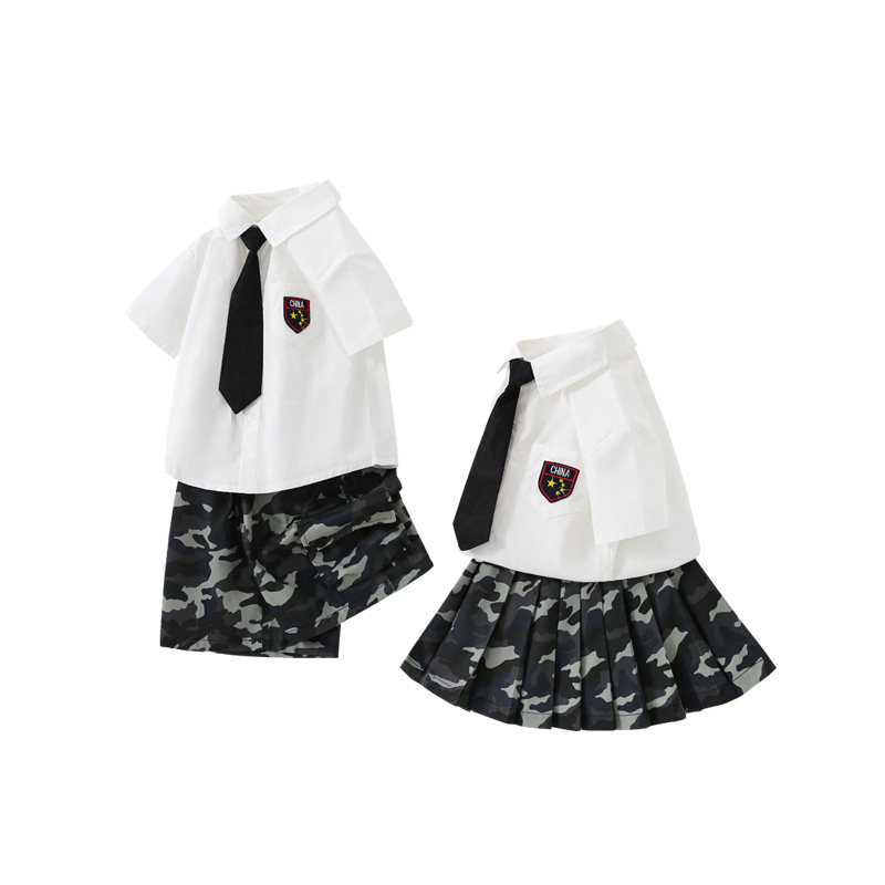 DO.CAT男童女童迷彩套装表演服