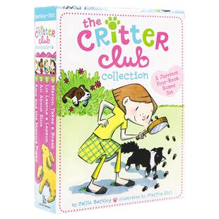 小动物俱乐部1-4册 英文原版 The Critter Club Collection 儿童课外英语阅读 桥梁章节小说 艾米和丢失的小狗 关于艾莉的一切