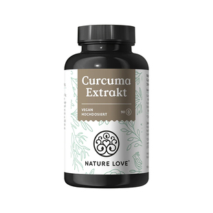 Naturelove德国姜黄素胶囊自然之爱黑胡椒熬夜关节【保税仓现货】