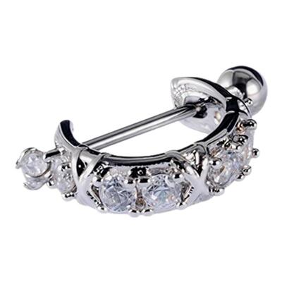 钛研社｜D型耳圈钛钢耳钉防发炎