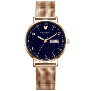 迪士尼手表女满天星高级感女生生日礼物小众轻奢女士机械学生手表