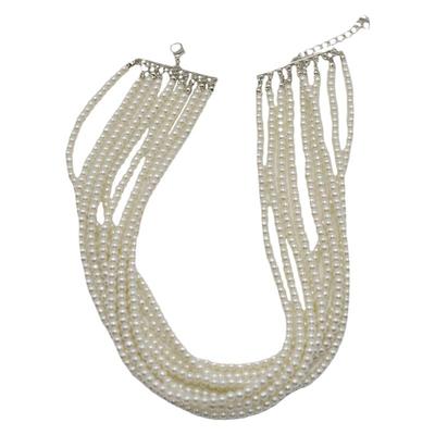 珍珠多层女小米粒项链锁骨链