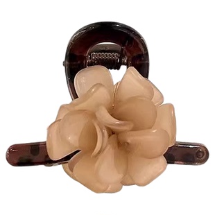 山茶花小抓夹女后脑勺半扎发夹子头饰短发过渡期神器前额刘海发夹