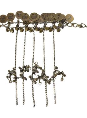 紫霞仙子同款铃铛一体手链戒指