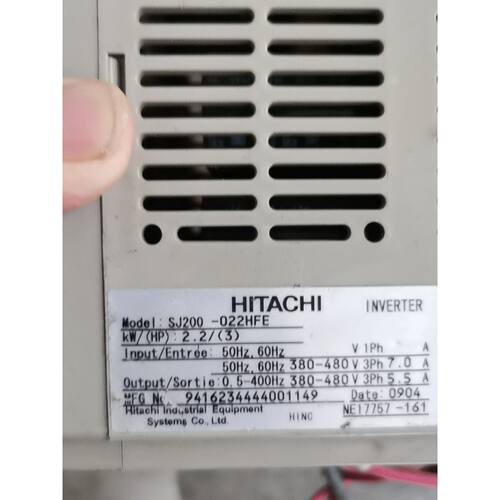 议价日立变频器 SJ200-022HFE，2.2KW，380V，