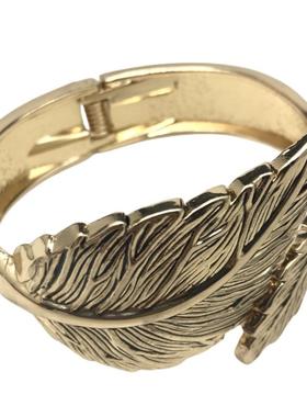 复古欧美合金树叶保色Bracelet