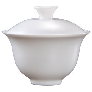 古垚/许瑞卿手工德化白瓷茶具盖碗功夫茶碗三才盖碗陶瓷泡茶碗