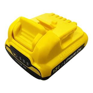 新款适用德伟Dewalt10.8-12V 得伟DCB120 大板带灯手电钻锂电池