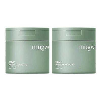 韩国直邮Kundal昆黛尔艾草舒缓贴爽肤清爽温和补水滋养5g*120片正