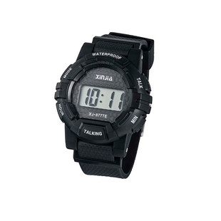 信佳电子中老年人手表中文语音整点报时讲话闹钟功能盲人腕表