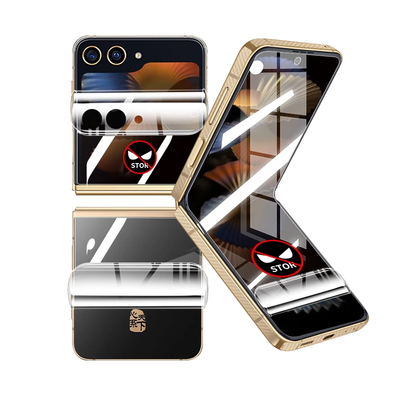 三星w25flip磨砂防窥水凝膜