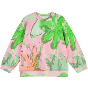 江南布衣童装套头卫衣柔软长袖圆领花型宽松春男女童jnbybyjnby