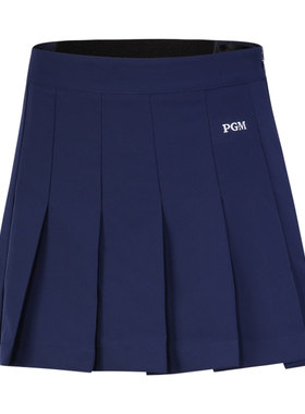 pgm儿童高尔夫服装防走光百褶裙