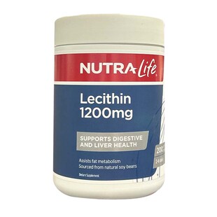 纽乐卵磷脂胶囊200粒新西兰NutraLife1200mg高含量保护大脑青道夫