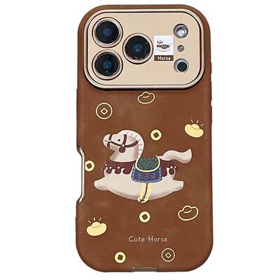 可爱卡通小马适用苹果手机壳