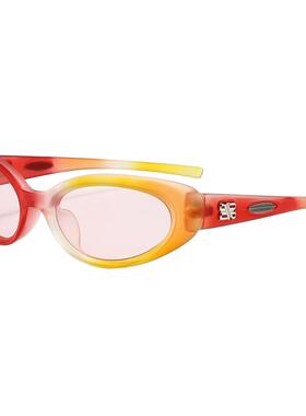 撞色多巴胺女高辣妹防风镜防晒