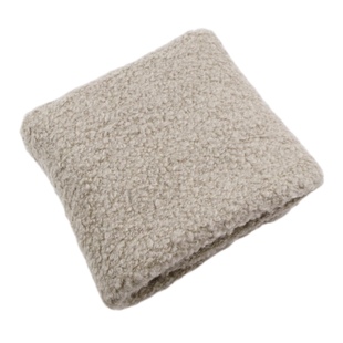 重磅加厚 灰咖色圈圈针织羊毛呢毛料面料冬天大衣马甲袄高档布料