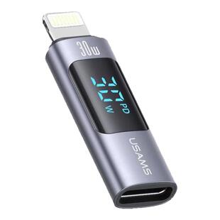 优胜仕typec转苹果接头数显转换头适用苹果17充电转接头数显PD30W快充数据线otg接口iPhone15promax手机转换