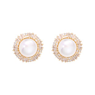 SPECIAL欧美风百搭气质淡水珍珠925银针耳钉耳环耳坠女2026新礼物