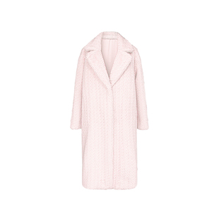 THE SWAN司凰轻奢 富养女系 优雅气质宽松仿皮草柔软长款保暖外套