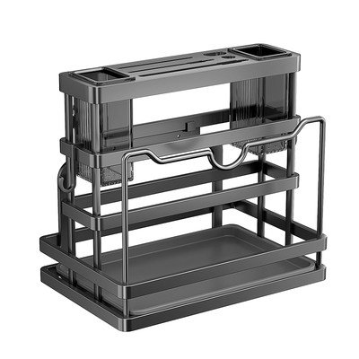 台面菜板架菜刀筷笼一体砧板刀具收纳架不锈钢厨房刀架壁挂置物架