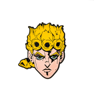 兔子洞自制 jojo乔鲁诺乔巴纳头像徽章pins斜跨背包装饰金属胸针