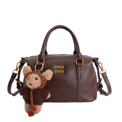 复古轻奢小众手提斜挎枕头包