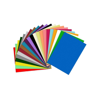 汉唐A4彩色整张铜版纸标签贴纸背胶光面自粘性a4空白不干胶标签激光打印纸红色黏贴纸不干胶标签打印纸HT4428