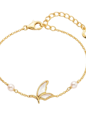 925银MIKOCH蝴蝶贝母手链女款