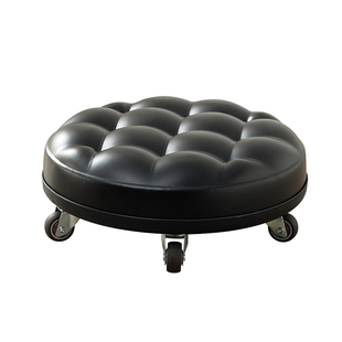 带轮小凳子万向轮矮凳静音家用美缝擦地圆凳带娃换鞋移动滑轮板凳