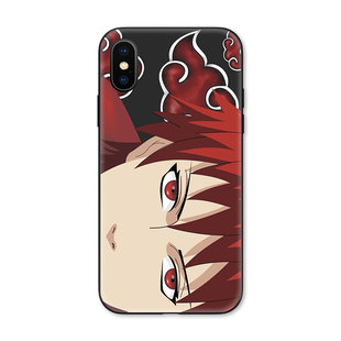 赤砂之蝎火影忍者晓组织玉适用iPhoneXS Max手机壳X苹果XR/8p/7/6