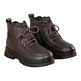 大东平底短靴女2026新款女靴秋冬马丁靴女士皮靴及踝靴妈妈靴鞋子