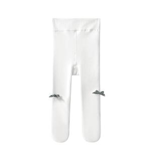 【新品】嫚熙连裤袜子加绒加厚秋冬宝宝棉袜不吊裆女童打底裤袜
