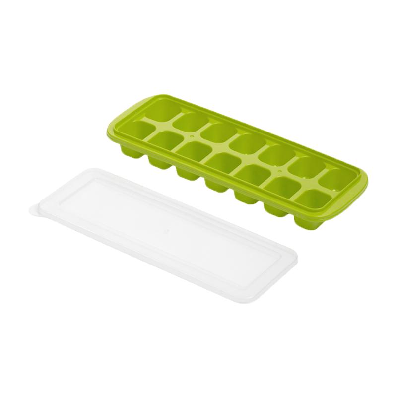 茶花冰格家用冻冰块模具食品级制冰盒制冰器带盖制冰模具冻冰模具