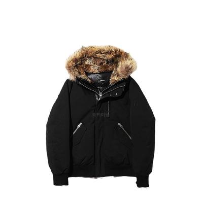 韩国直邮Mackage男女款羽绒服黑色连帽拉链经典舒适保暖DIXON-F