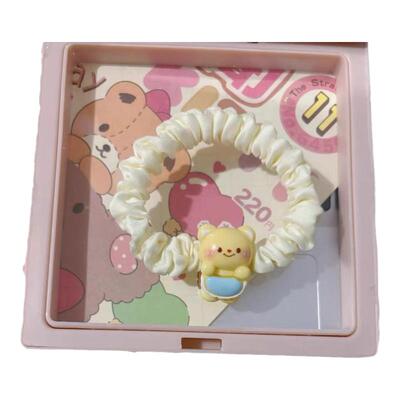 奶油小熊发圈网红发绳情侣手链高弹力皮筋送男朋友皮套扎头绳儿童