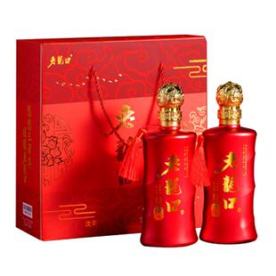 老龙口42度翼龙礼盒装2瓶500ml浓香型白酒粮食送礼酒水送长辈