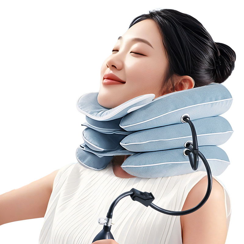 可孚充气颈椎牵引器颈托家用医用矫正器护颈脖子牵引神器颈部气囊