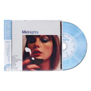 正版 泰勒Taylor霉霉 午夜Midnights 月石蓝版CD唱片首批赠冰箱贴
