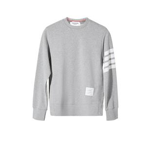 【自营】Thom Browne汤姆布朗男款袖标白条纹套头卫衣节日礼物