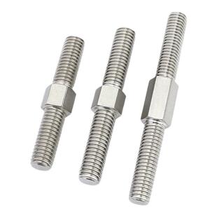 304不锈钢外六角正反牙双头螺丝螺栓丝杆左旋右旋双向牙螺杆螺柱