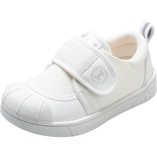 牧童女宝宝学步鞋春秋小童鞋软底校园儿童室内小白鞋防撞男童鞋子