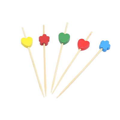 彩色水果签9cm一次性创意牙签