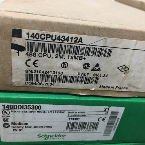 议价施耐德全新处理器140CPU43412A现货模块