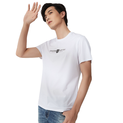 古鲨短袖简约青年纯棉T恤