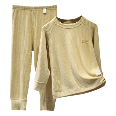 儿童慕斯暖绒保暖套装