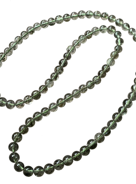 天然巴西绿发晶三圈手链猫眼水晶