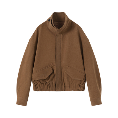 VLABMADE巴恩复古立领纽扣夹克