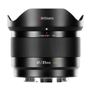 七工匠三剑客自动对焦镜头25mm/35mm/50mmF1.8微单定焦镜头